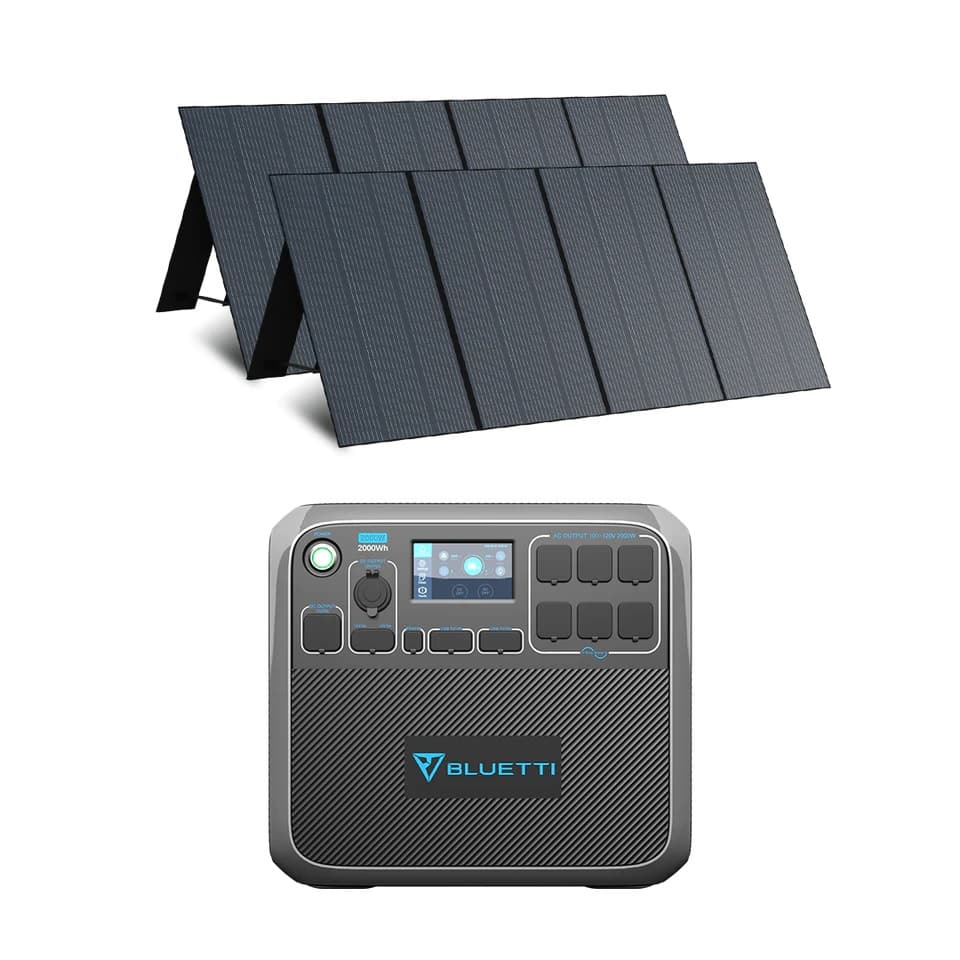 BLUETTI AC200P The Ultimate Zero Emission Solar Generator, 2,000Wh