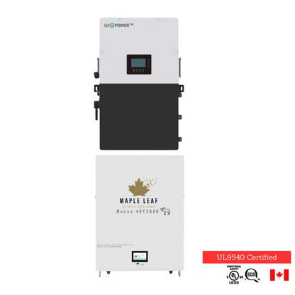 Batterie Luxpower 18Kpv et MapleLeaf 48V280AH [chauffée] - Système hybride, système hors réseau pour cabine domestique