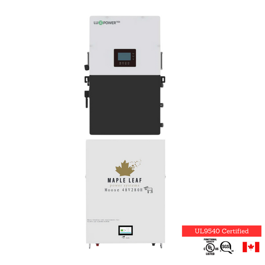 Luxpower 18Kpv And MapleLeaf 48V280AH [Heated] Battery Pack -Hybrid System, Off Grid System for Home Cabin