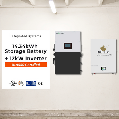 Batterie Luxpower 18Kpv et MapleLeaf 48V280AH [chauffée] - Système hybride, système hors réseau pour cabine domestique