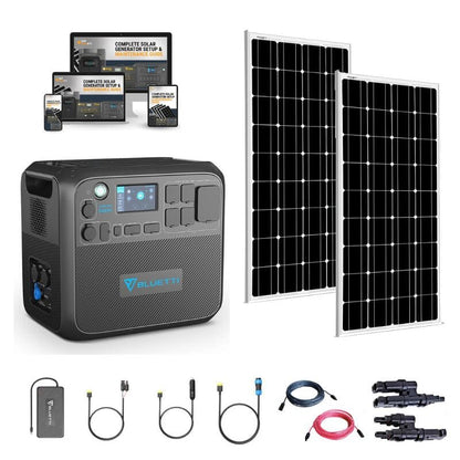 Kits solaires de centrale électrique portable Bluetti AC200 [MAX] + Choisissez votre ensemble personnalisé | Kit Solaire Complet