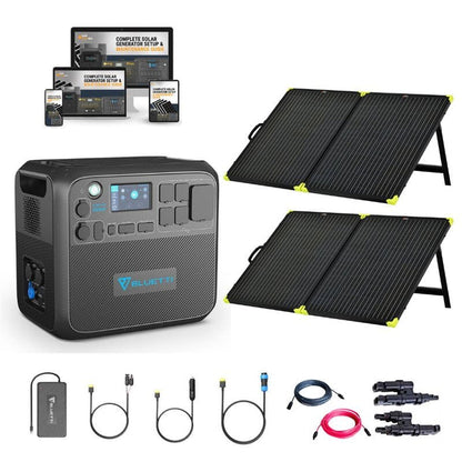 Kits solaires de centrale électrique portable Bluetti AC200 [MAX] + Choisissez votre ensemble personnalisé | Kit Solaire Complet