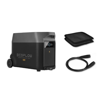 EcoFlow DELTA PRO [Batterie d'extension intelligente] | Capacité de 3 600 WH | Doublez votre stockage | 6 000 cycles de vie | Garantie de 5 ans
